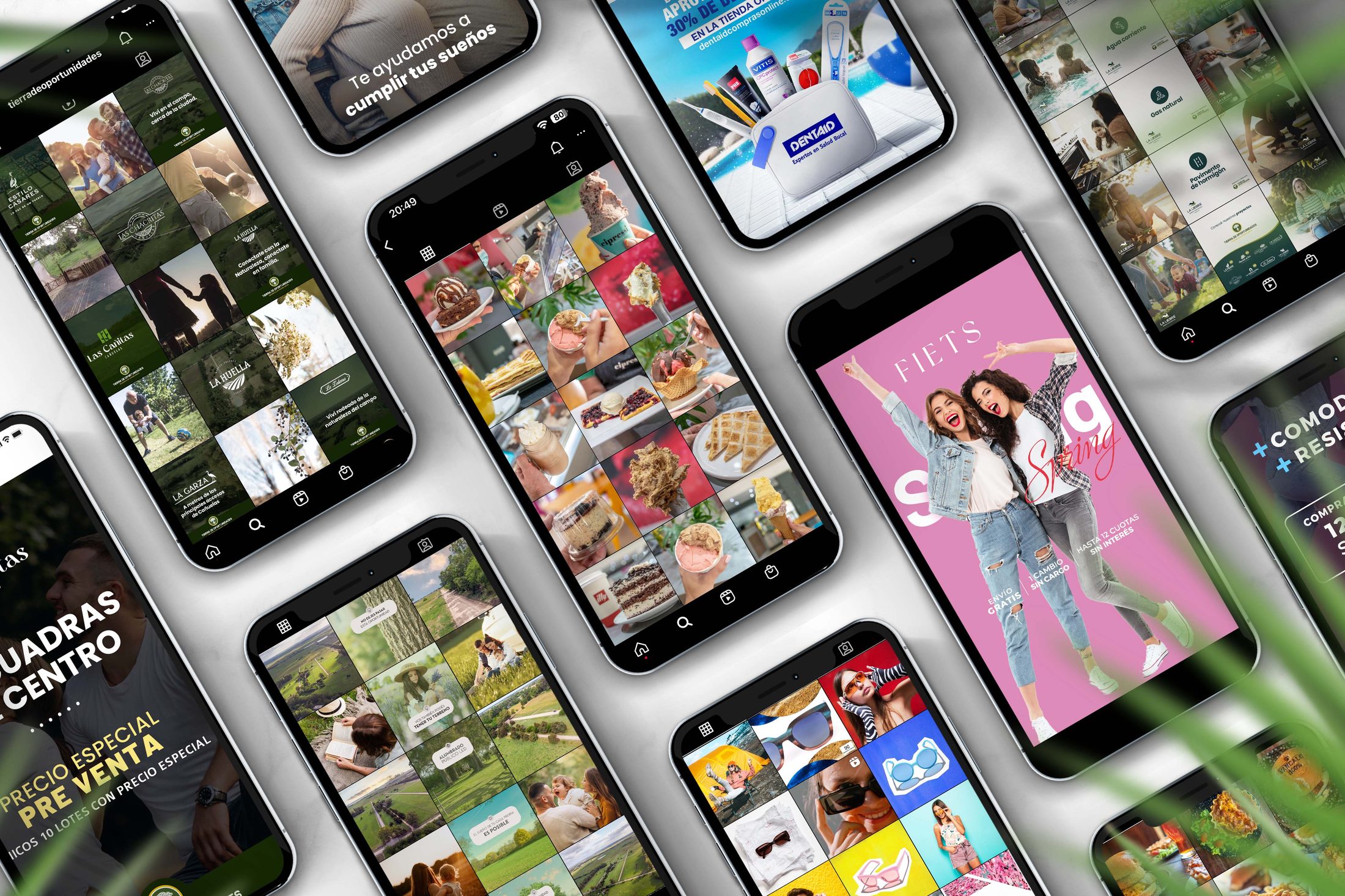 Feeds de Instagram gestionados por No Human